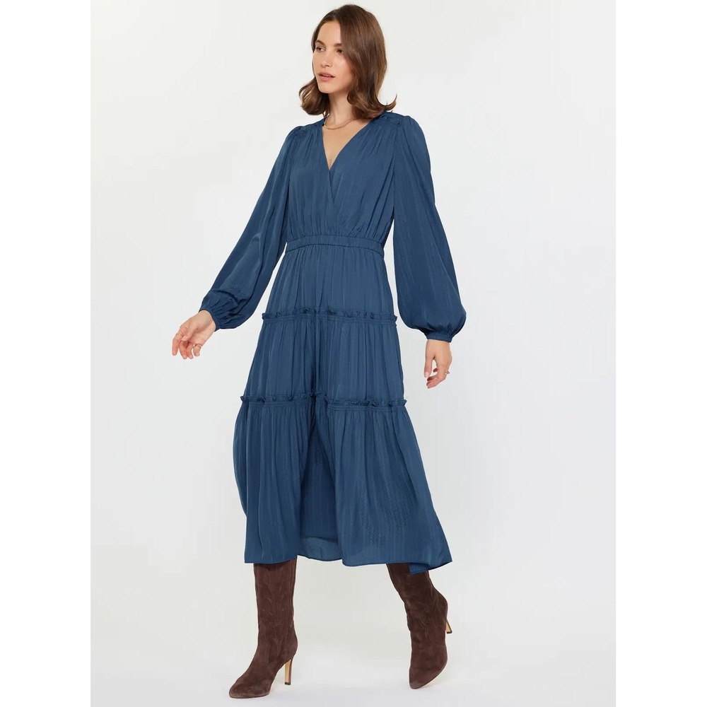NWT Current Air Tiered Maxi Dress XL Boho Chic Coquette Ruffle Coastal Cowgirl
